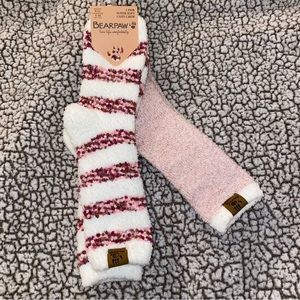 Bearpaw Cozy Crew Super Soft Socks - Pack of 2